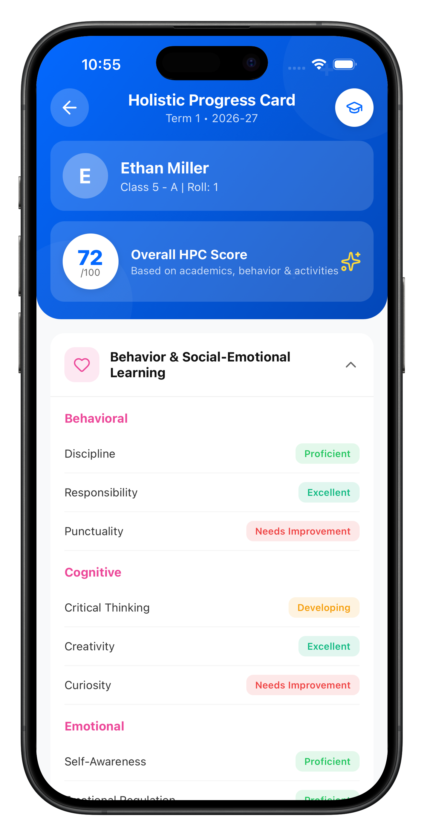 NEP 2020 Holistic Progress Card