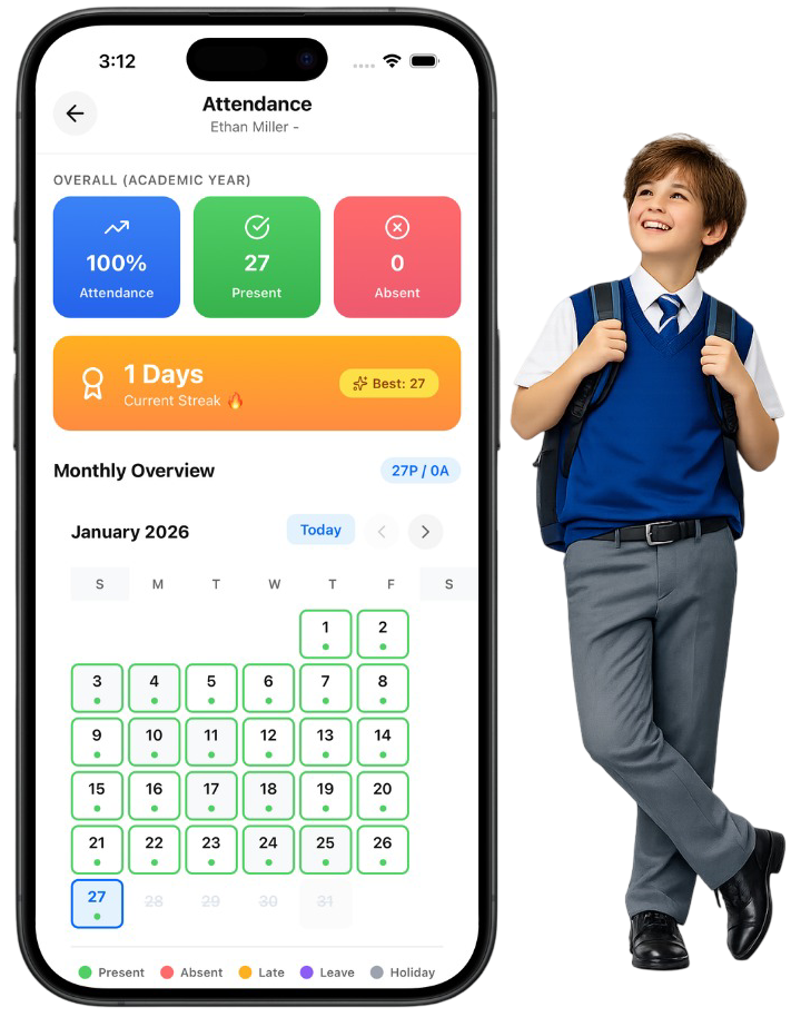EduBreezy Attendance Screen